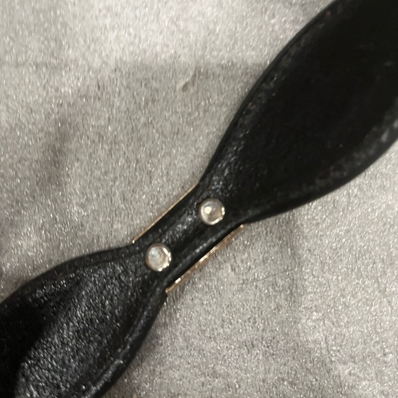 [Max39”]Western Black Leather Men's Snap Belt Mexico Silver /Gold Tone Buckle - Picture 6 of 11